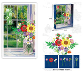 Artificial Building Blocks Flowers Bouquet Blocks Mother's Day Gift Assembled Flower Building Block Set